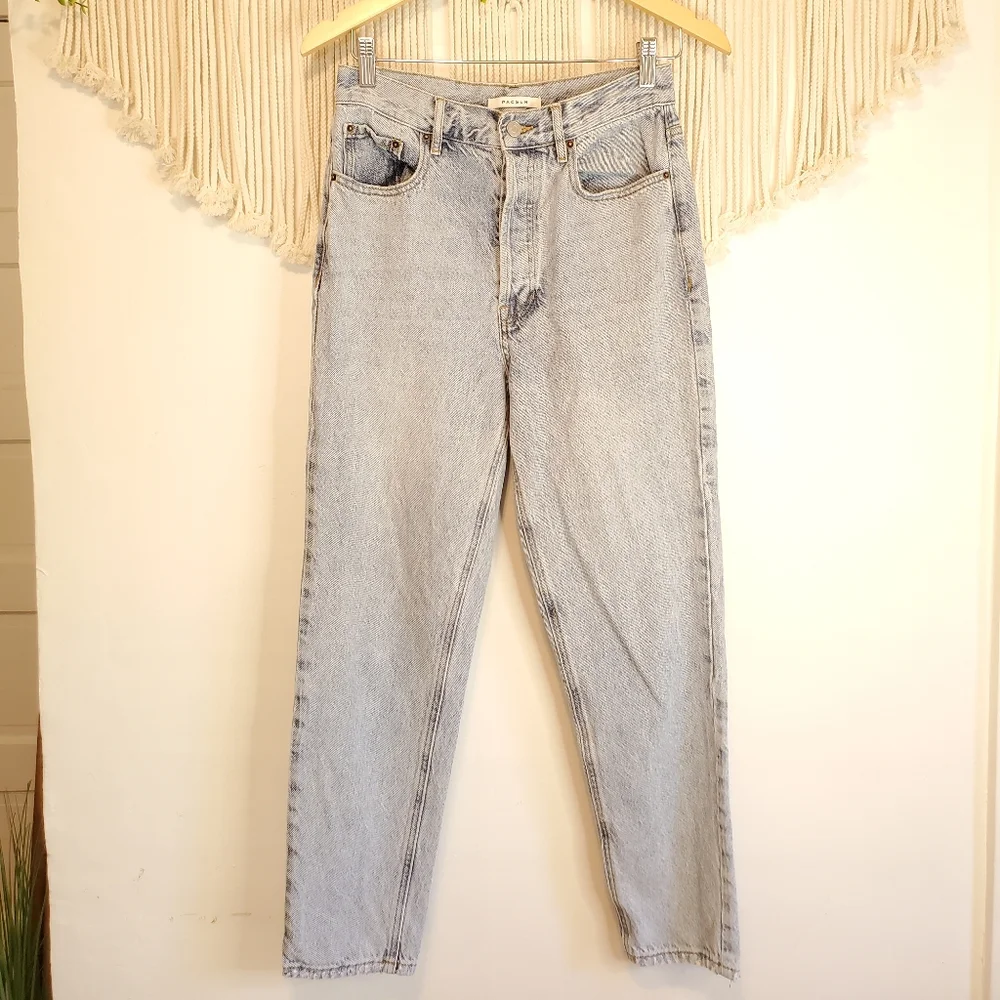 Pacsun Light Wash Ultra High Rise Slim - Picture 2 of 7